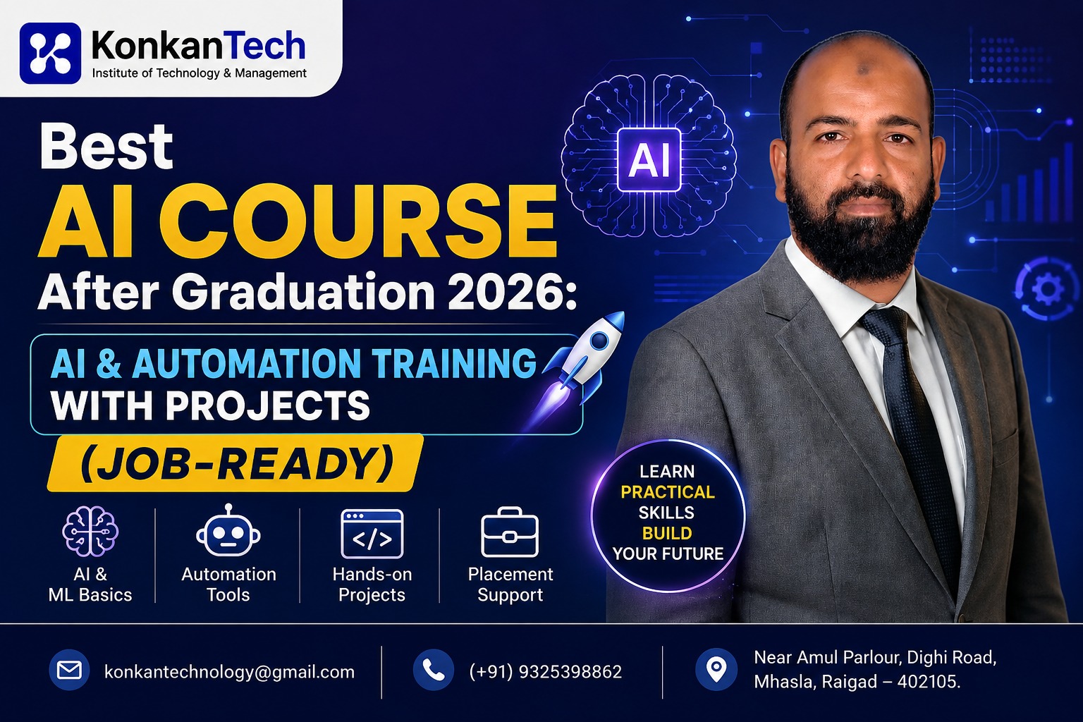 Best AI Course After Graduation: AI & Automation Training with Projects (Job-Ready)