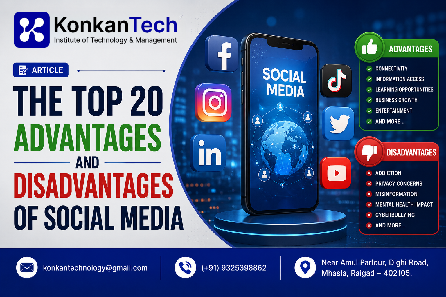The Top 20 Advantages and Disadvantages of Social Media