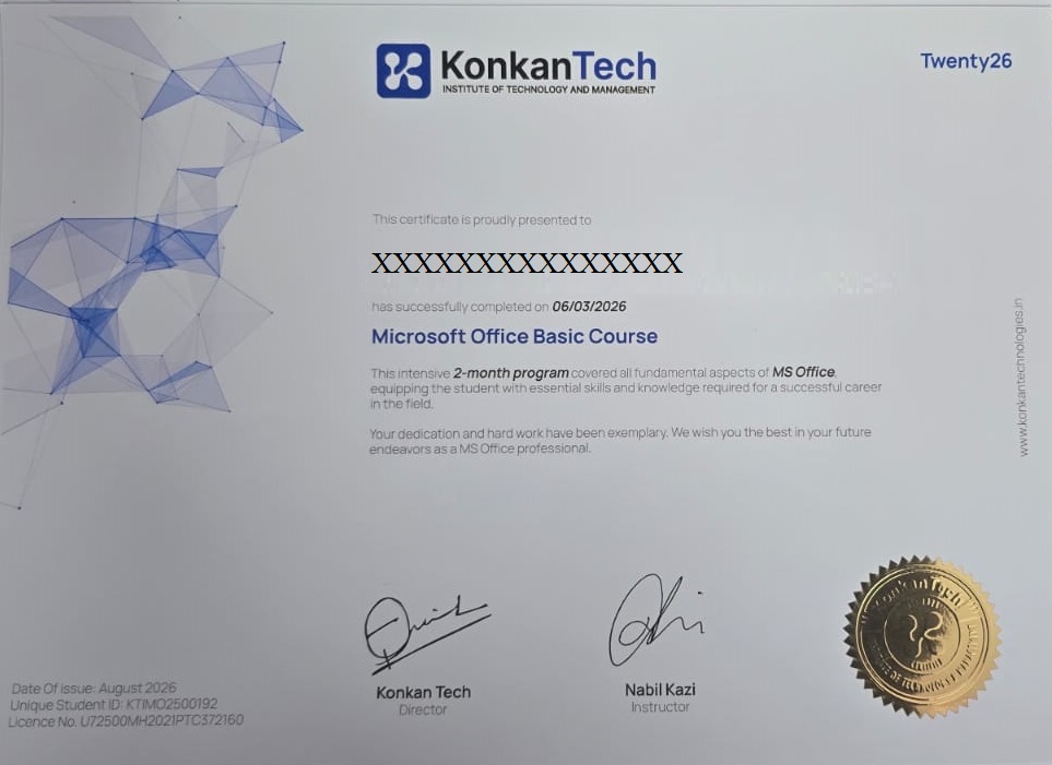 CERTIFICATE CLOSE-UP